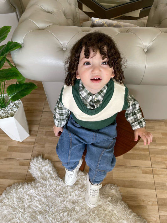 Ensemble pull et pantallon gentleman pour enfants