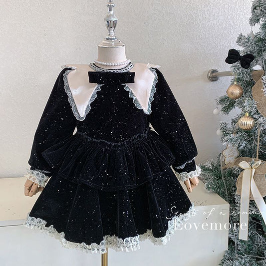Robe de princesse doublée de sourire pour filles